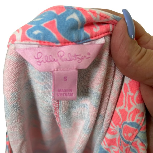 Lilly Pulitzer Summer Siren Pink Floral Estrada Mini Shift Dress | Size Small - Picture 7 of 10
